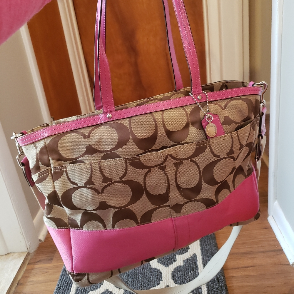 Coach baby bag